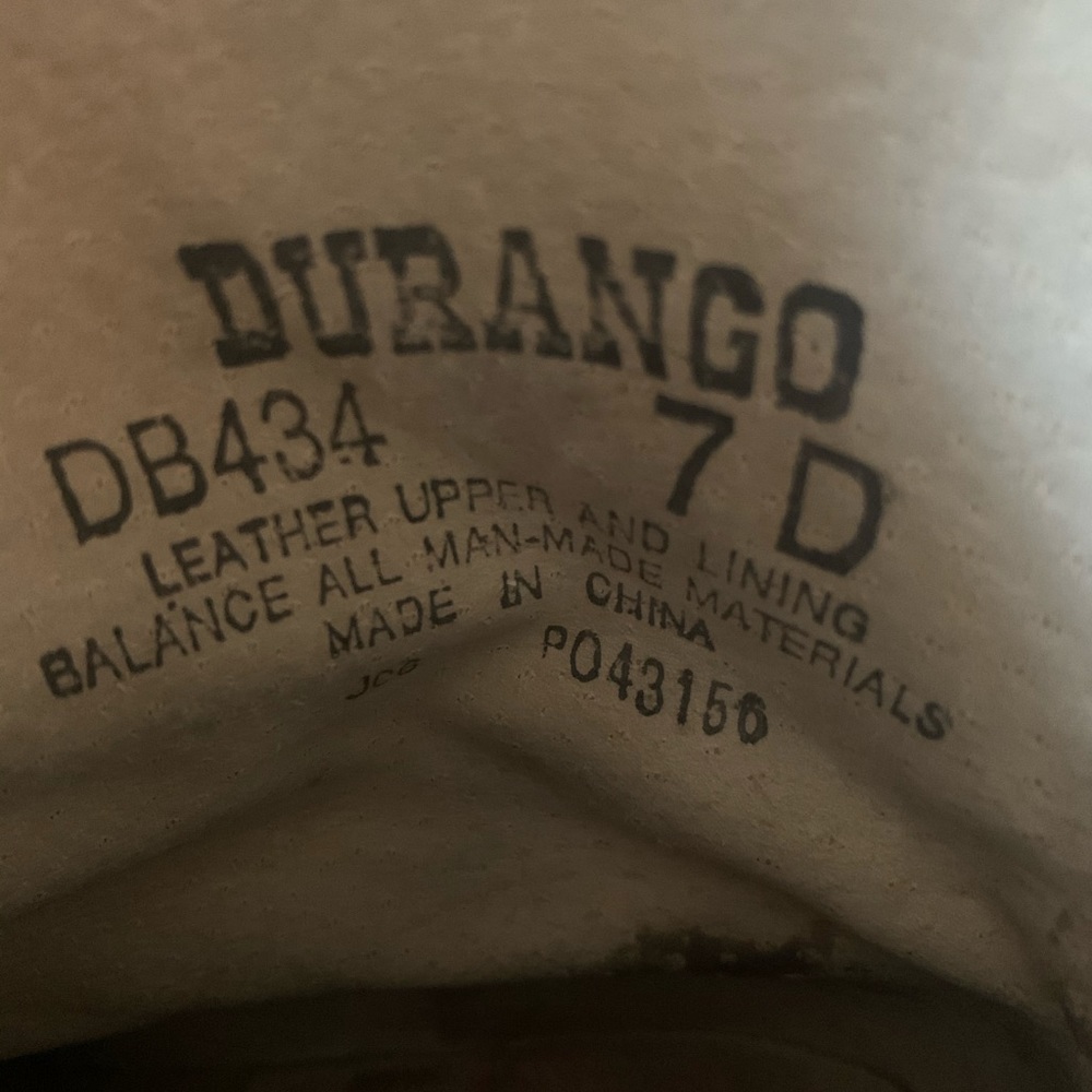 Vintage Durango Cowboy Boots Two Tone - Picture 4 of 7